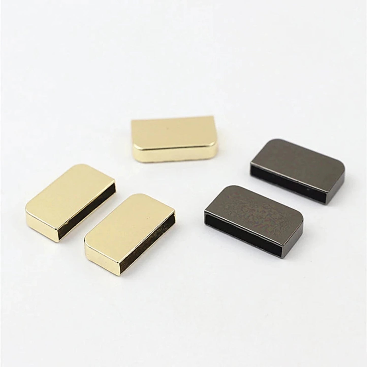 Metal Edging Buckle Bag Corner - Light Gold (Per Pair)