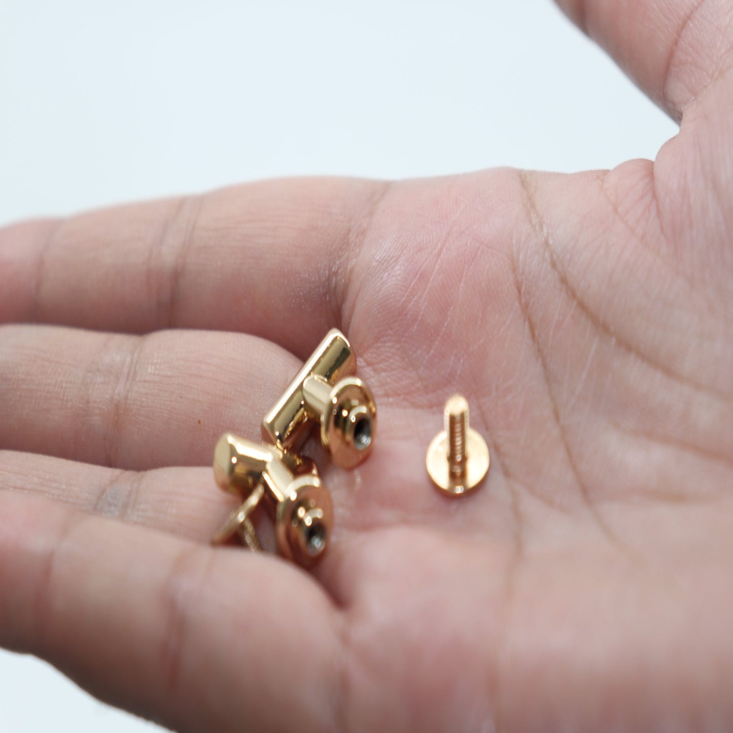 Metal Rivets - Light Gold ( Per Pair)