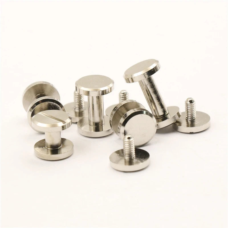 Cupronickle binding Chicago Screw Nail Stud Rivet (Per Pair)