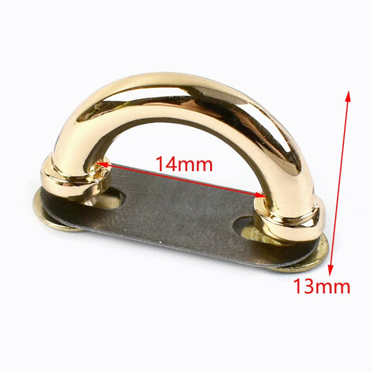 D Ring Metal Arch Bridge Buckle- Light Gold ( Per Pair)