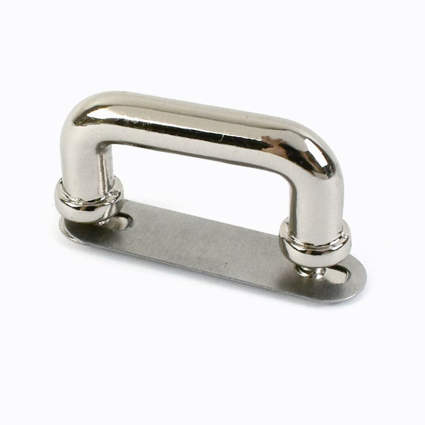 D Ring Metal Arch Bridge Buckle -Silver (Per Pair)