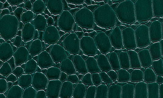 PU Leather -Crocodile Print -Green